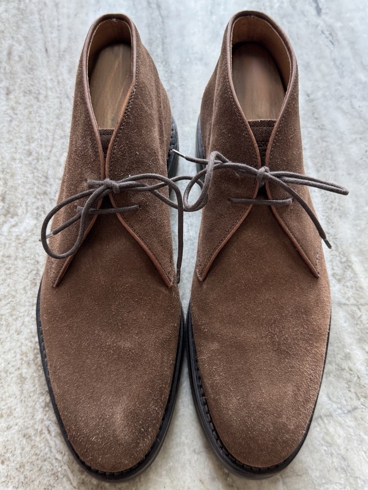 Heschung MURIER Chukka Desert Boots Brown Suede UK 7 / 8.5 US Lace Up Ankle