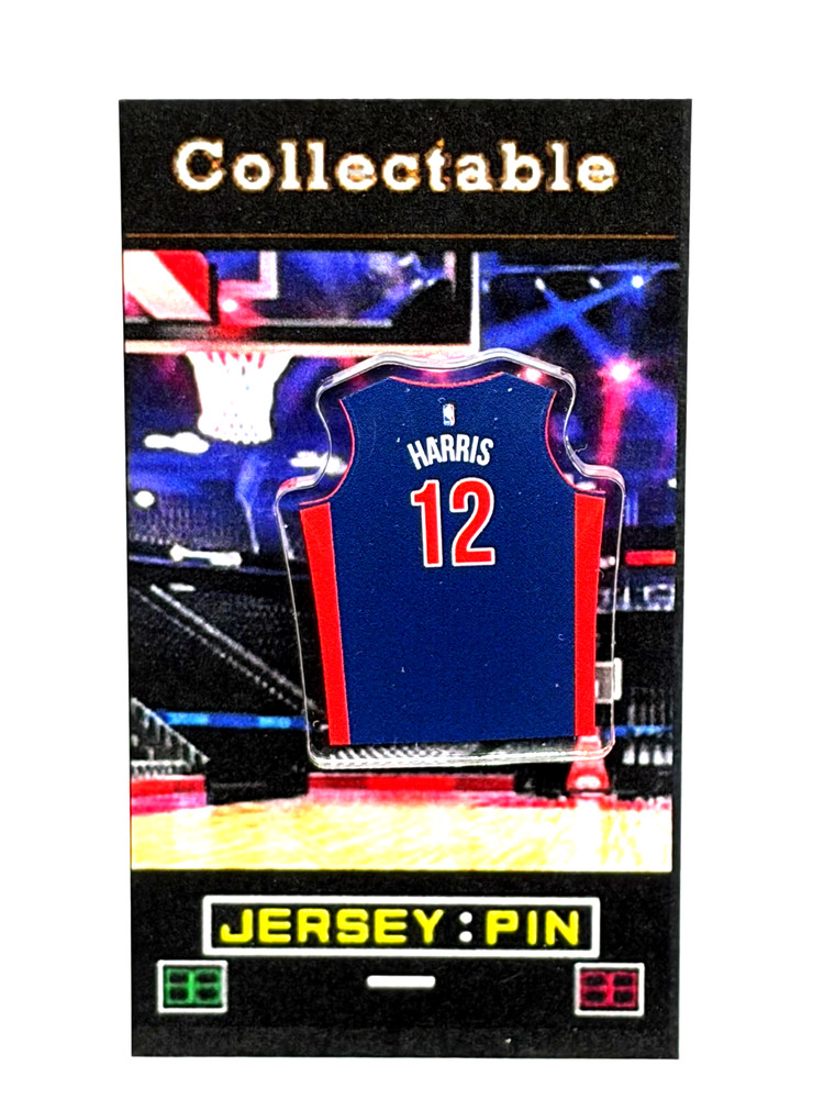 Detroit Pistons Tobias Harris jersey lapel pin-Classic  Collectable-