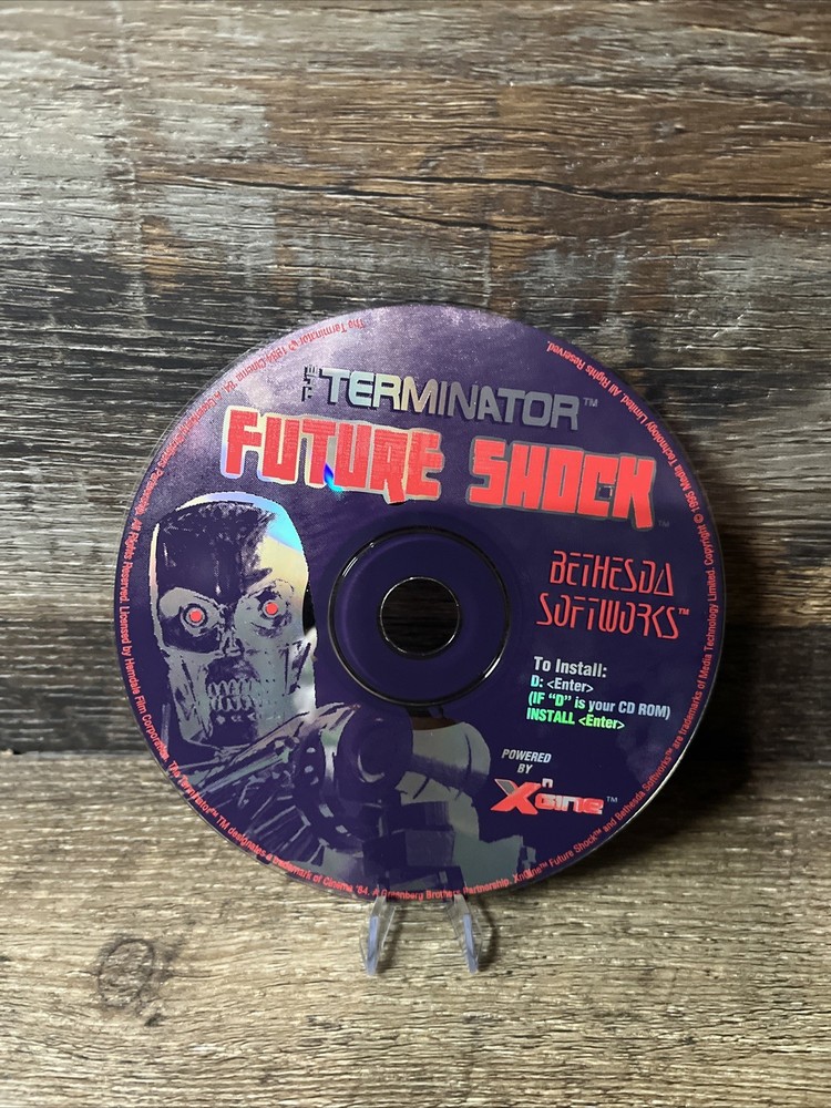 Terminator Future Shock PC CD-ROM Vintage Bethesda