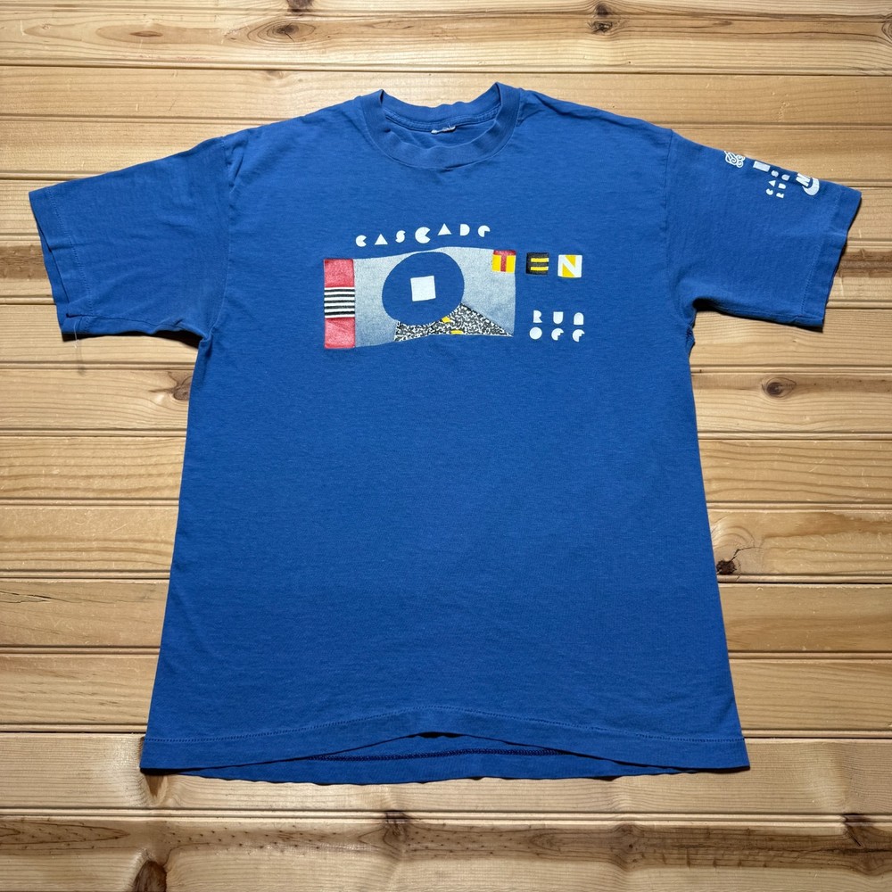 Vintage 1991 Nike Cascade Run Off 10th Sponsor Anniversary T-Shirt - Medium