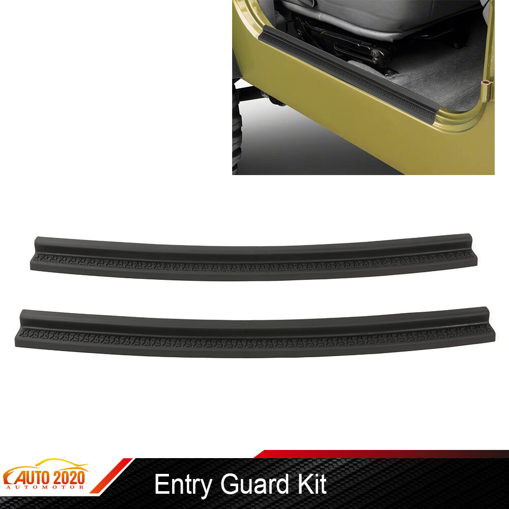 Door Sill Protectors Guards Plate Entry Guard Kit Fit For 97-06 Jeep Wrangler TJ