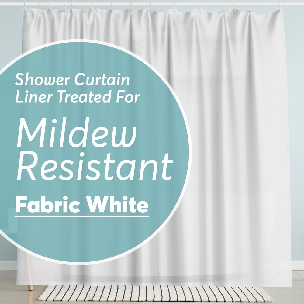 Shower Curtain Shower Curtain Liner 72x72 Fabric Heavy Duty With Rustproof Metal