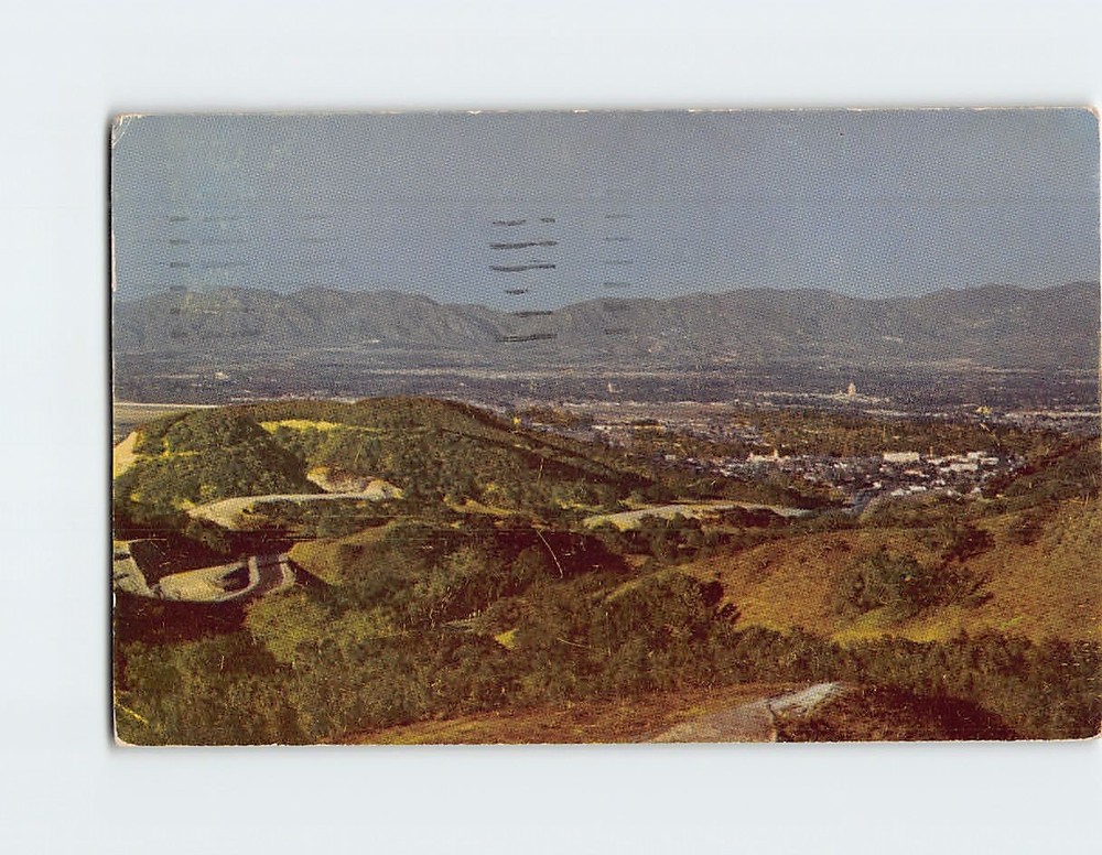 Postcard Panoramic View San Fernando Valley California USA