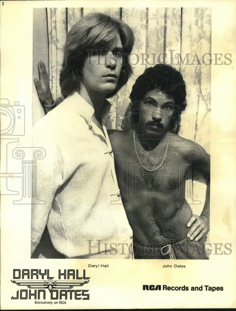 1978 Press Photo Musicians Daryl Hall and John Oates - lrp44251
