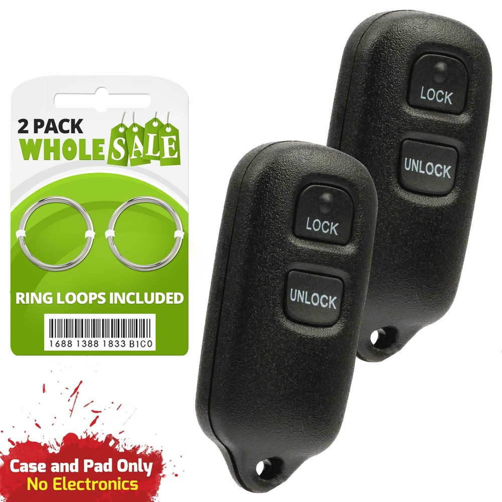 2003-2005 Toyota Corolla Matrix Key Fob Replacement Shell Case (2-Pack)