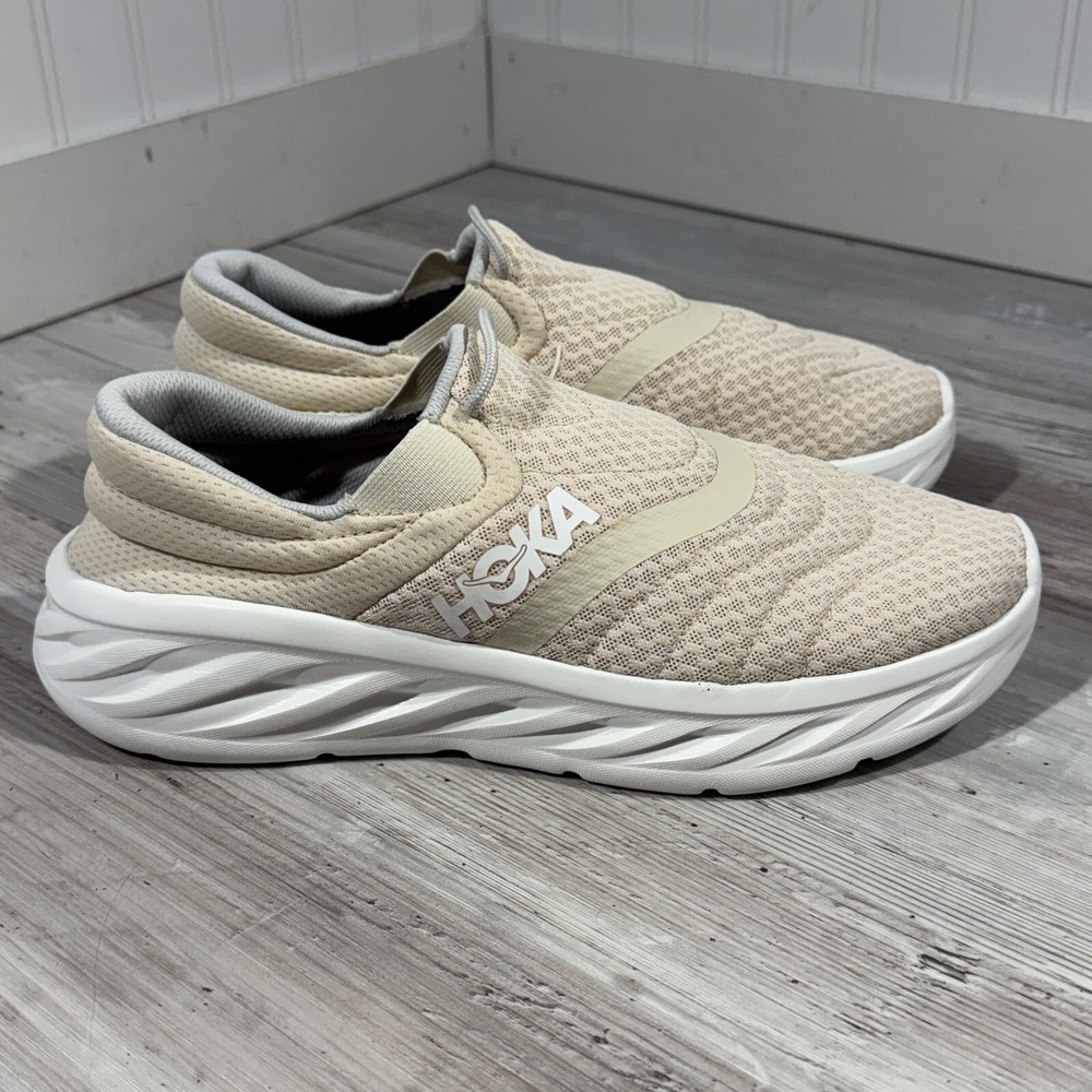 NEW Cond. Hoka One One Women's Size 9 Ora Recovery Shoe 2 White Slip On 1119398