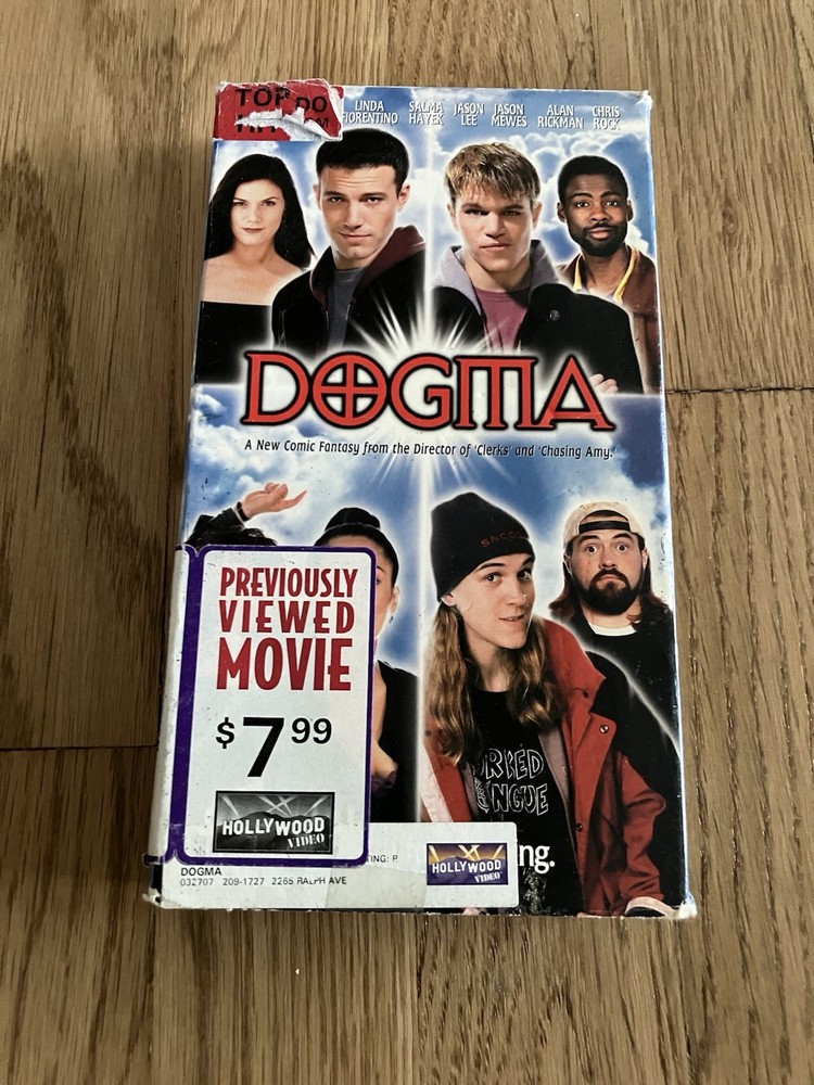 Dogma (VHS, 2000) Ben Affleck Matt Damon Alan Rickman Chris Rock Kevin Smith OOP