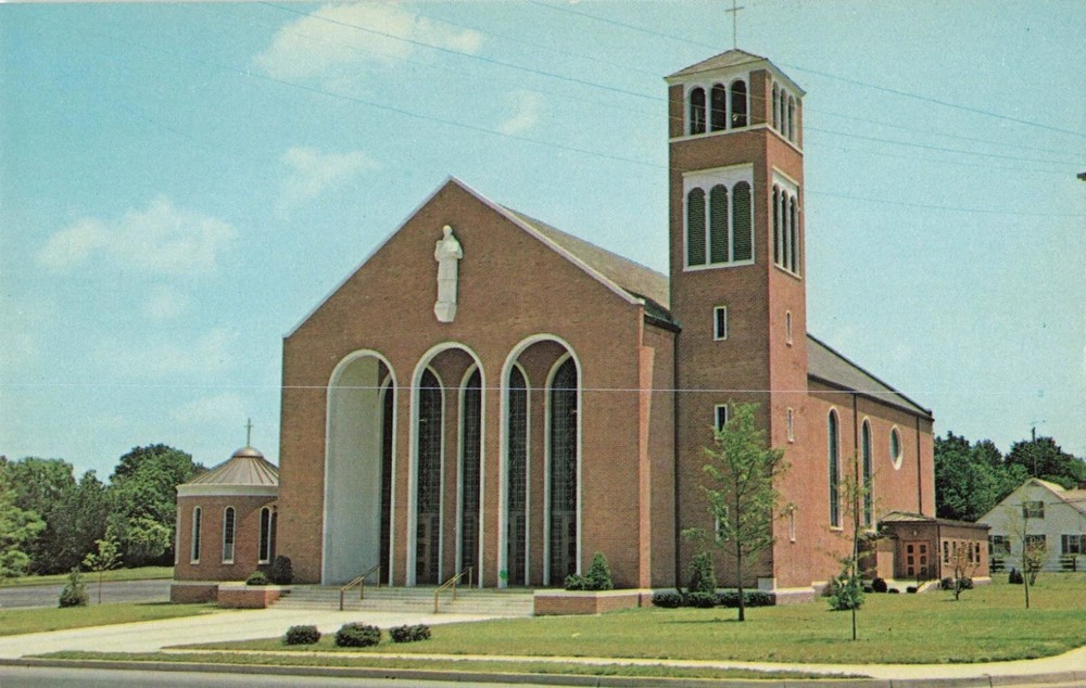 St Francis de Sales Roman Catholic Church - Salisbury Maryland MD  - Postcard
