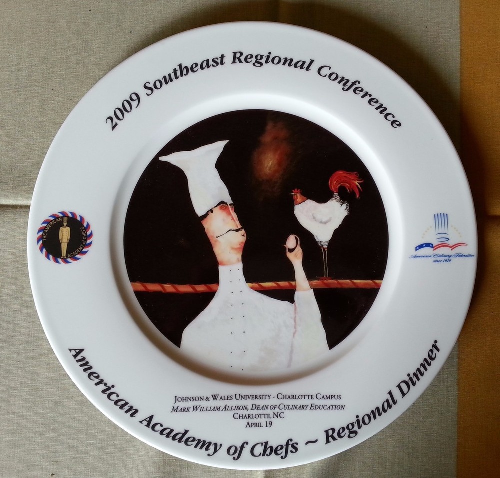 VILLEROY & BOCH JENNIFER GARANT CHOP PLATE AMERICAN ACADEMY OF CHEFS PLATTER-image