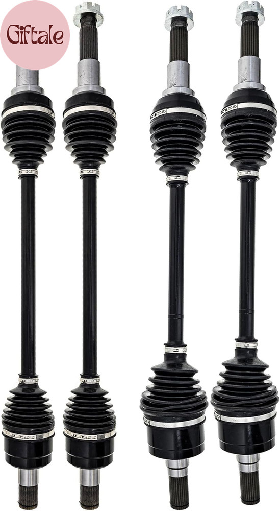 Front Rear Left Right CV Axle Kit for Yamaha Wolverine X4 X2 R-Spec YXF85 YXE85