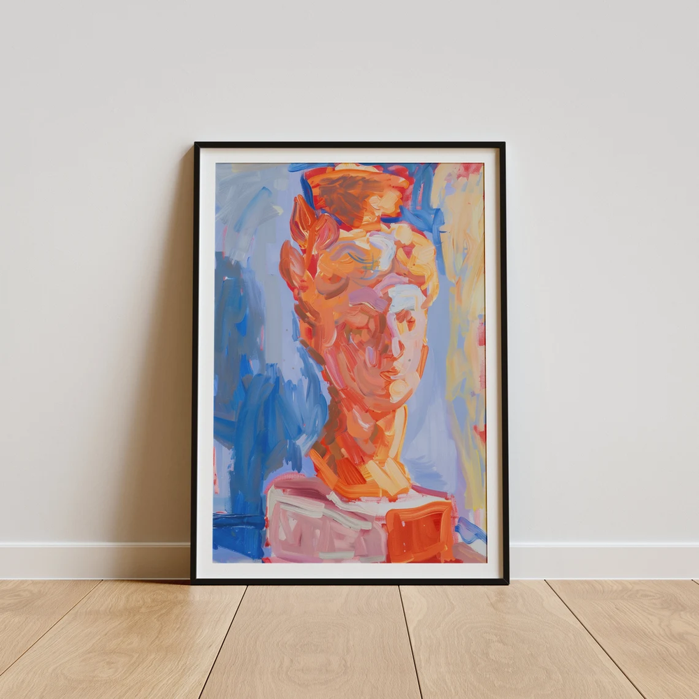Abstract Sculpted Women Face Painting Poster Premium Quality Choose your Size