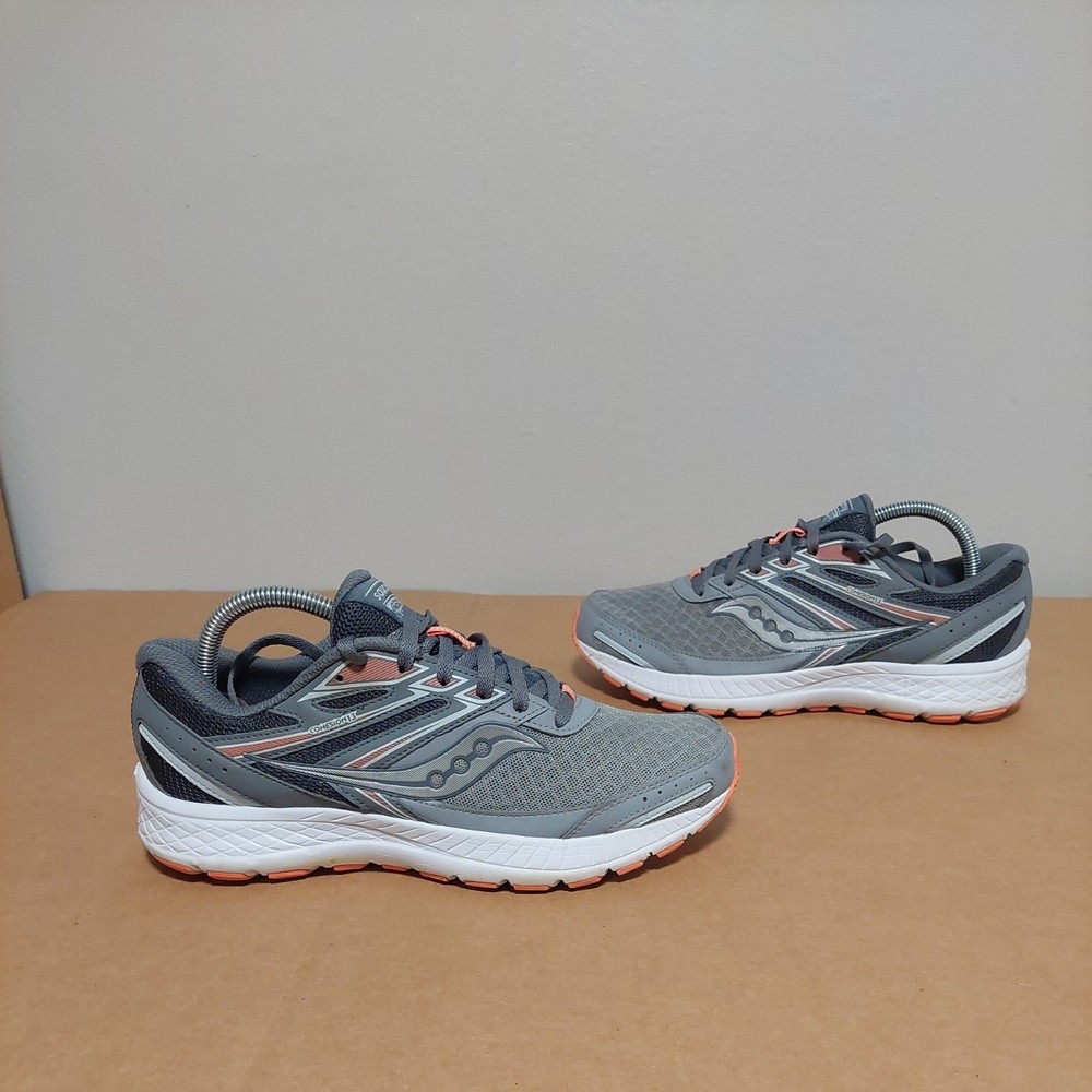 Saucony Womens Cohesion 13 S10559-5 Gray Running Shoes Sneakers Size 9