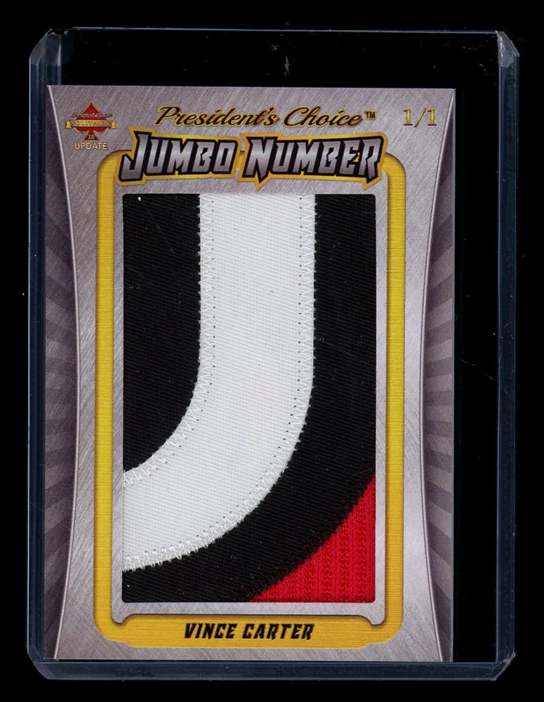 2023 President's Choice Solitaire 2.0 Update Jumbo Number Vince Carter 1/1