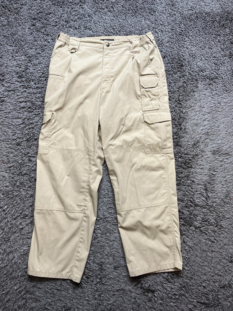 511 Tactical Pants Mens 36x30 Beige Straight Cargo Utility EMS EMT Stretch Work