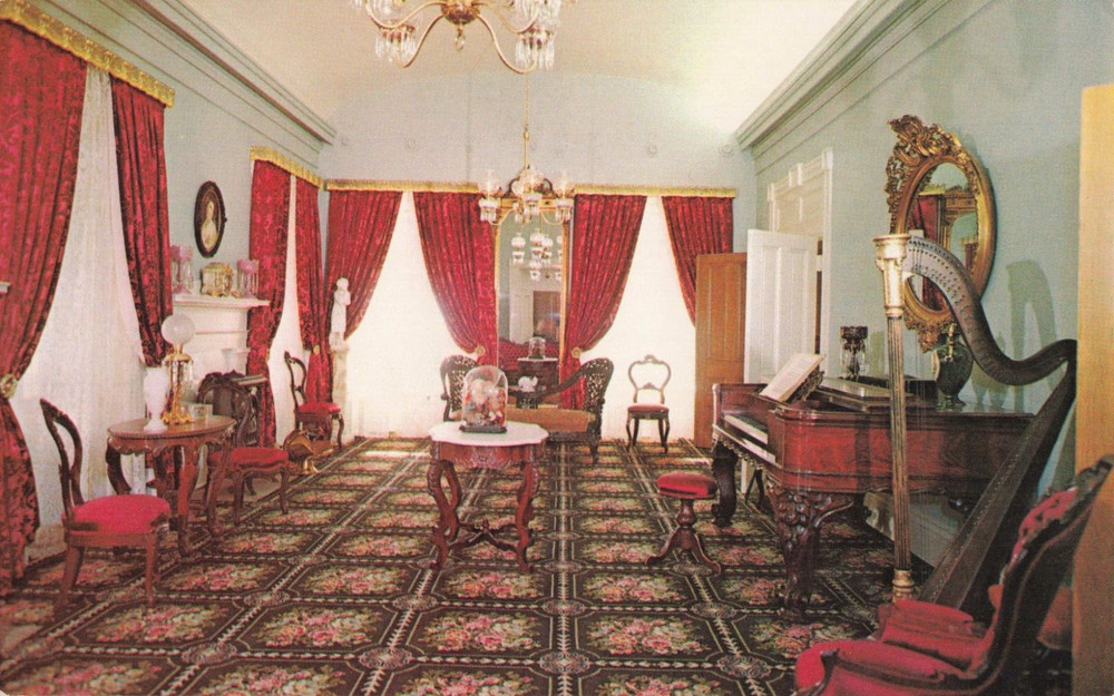 The Long Hall - Beehive House - Salt Lake City Utah UT - Postcard