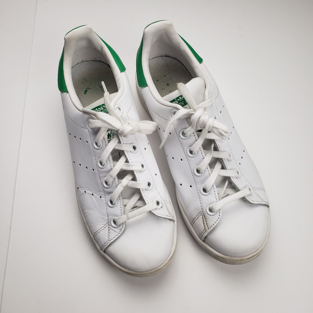 Adidas Originals Stan Smith White Green Sneakers Shoes Women's Size 5