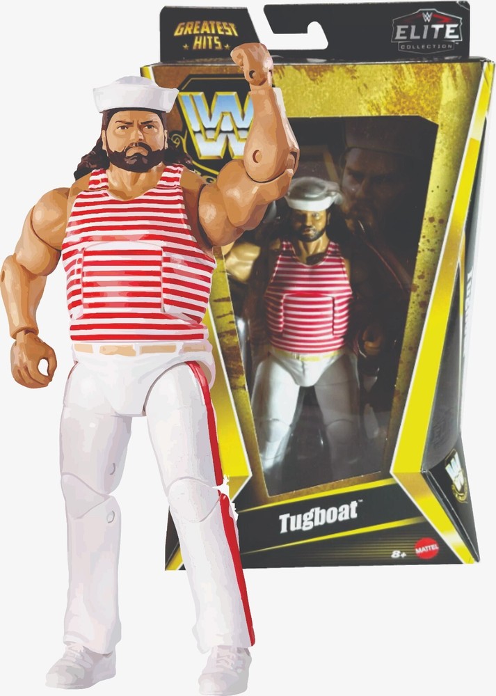 WWE Tugboat-Elite Collection-W Legends-Greatest Hits-MIB 7