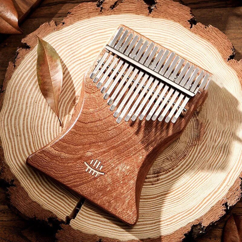100% New 17 Key Kalimba Nail Extension Acrylic Walnut Wooden Kalimba Portable