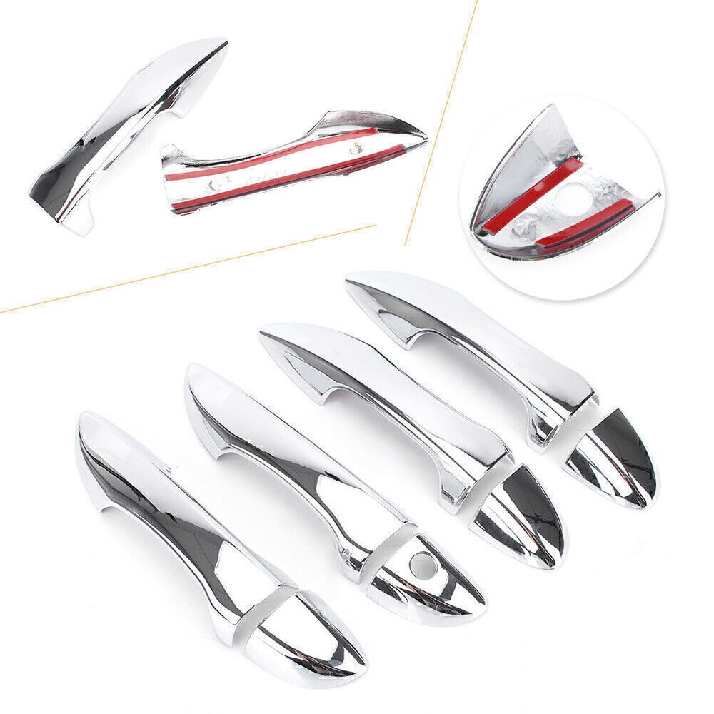8pcs Car Chrome Door Handle Cover Trim For Toyota Corolla 2014-2018