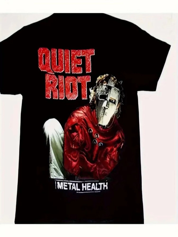 Men's Quiet Riot Retro Rock Character Graphic T-Shirt