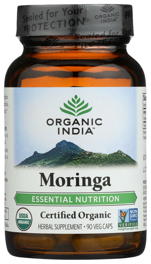 Organic India Usa Whole Herb Supplement- Moringa- 90 g