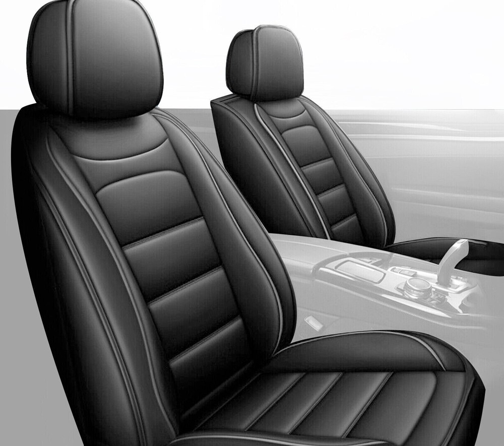 Deluxe Car 2-Seat Covers Faux Leather Cushion For Chevrolet Suburban 2009-2024