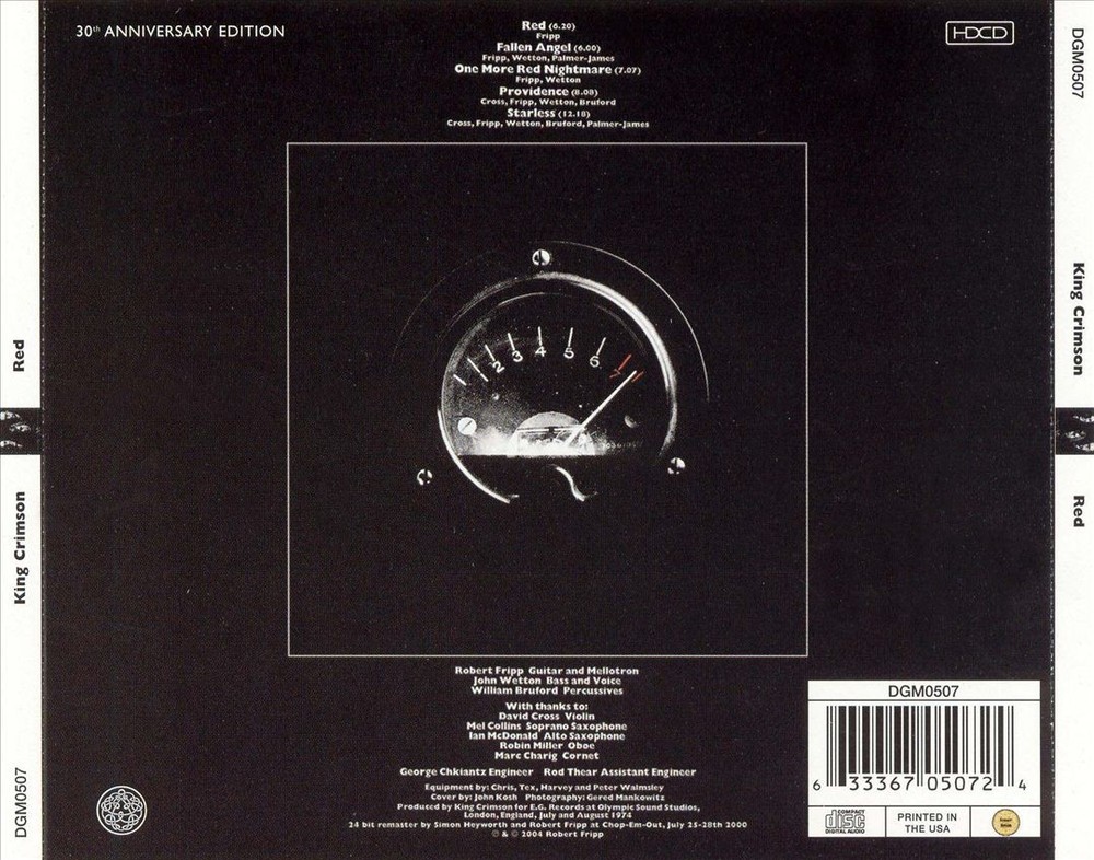 King Crimson Red [30Th Anniversary Edition] New Cd
