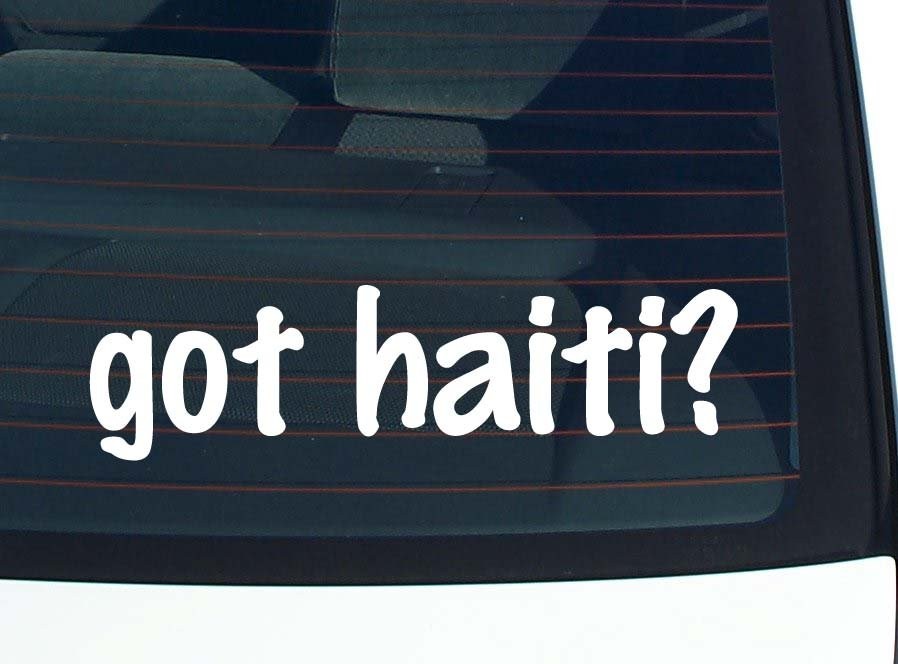 Show Your Pride with Haiti Car Decal - Funny Bumper Sticker Vinyl Window Joke