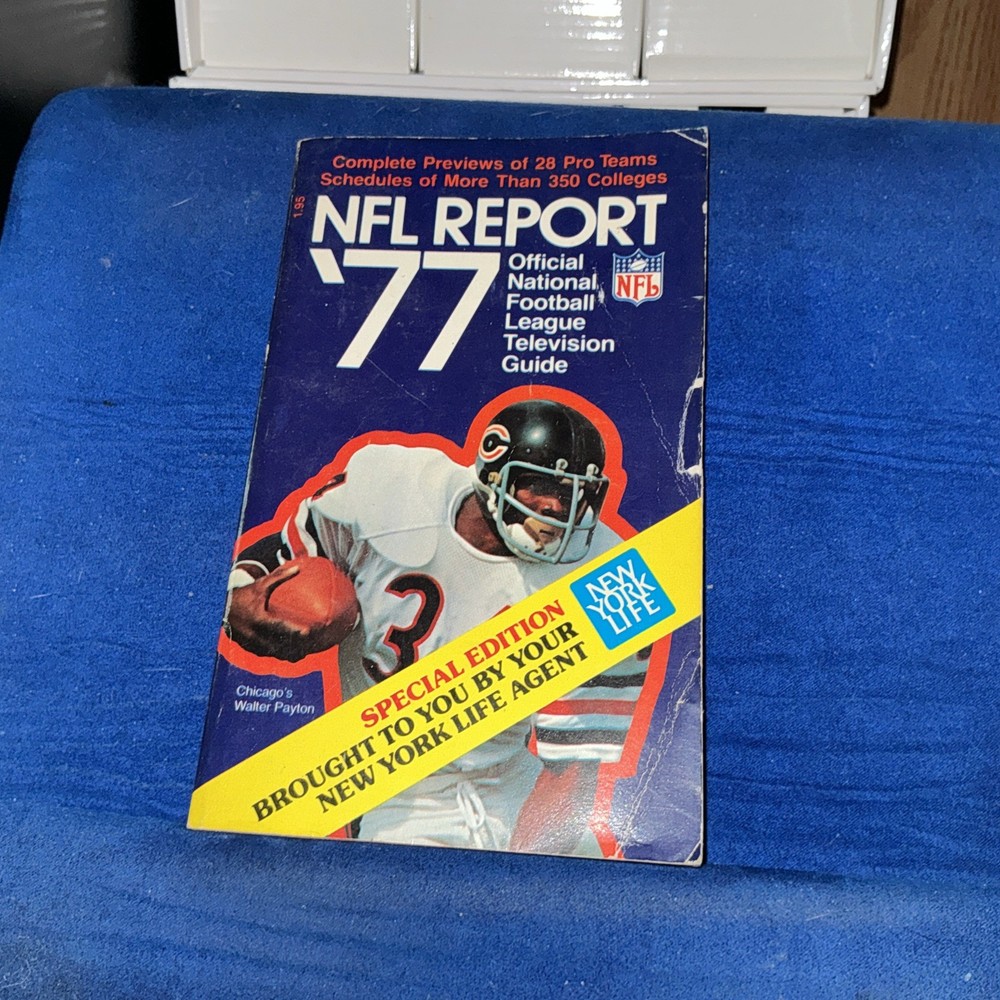 NFL Report 1977 Official NFL Television Guide By Jack Hand