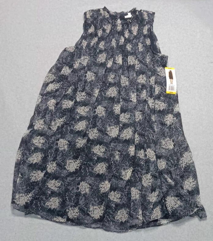 NWT! JOIE Sleeveless Dress Womens size medium Blue White Baltic Print flowy