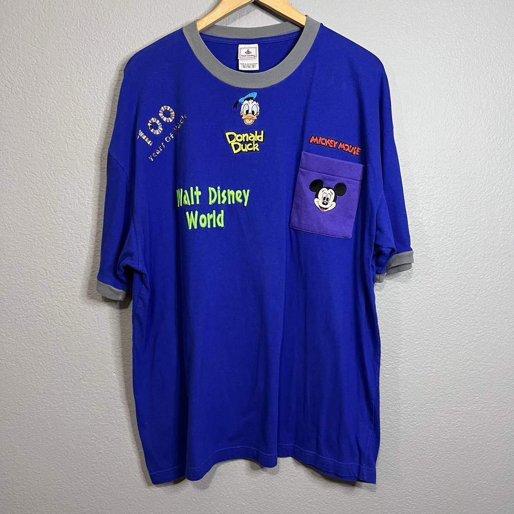 Custom Made Walt Disney World Hundred Years Cartoon Character Shirt Men's XL