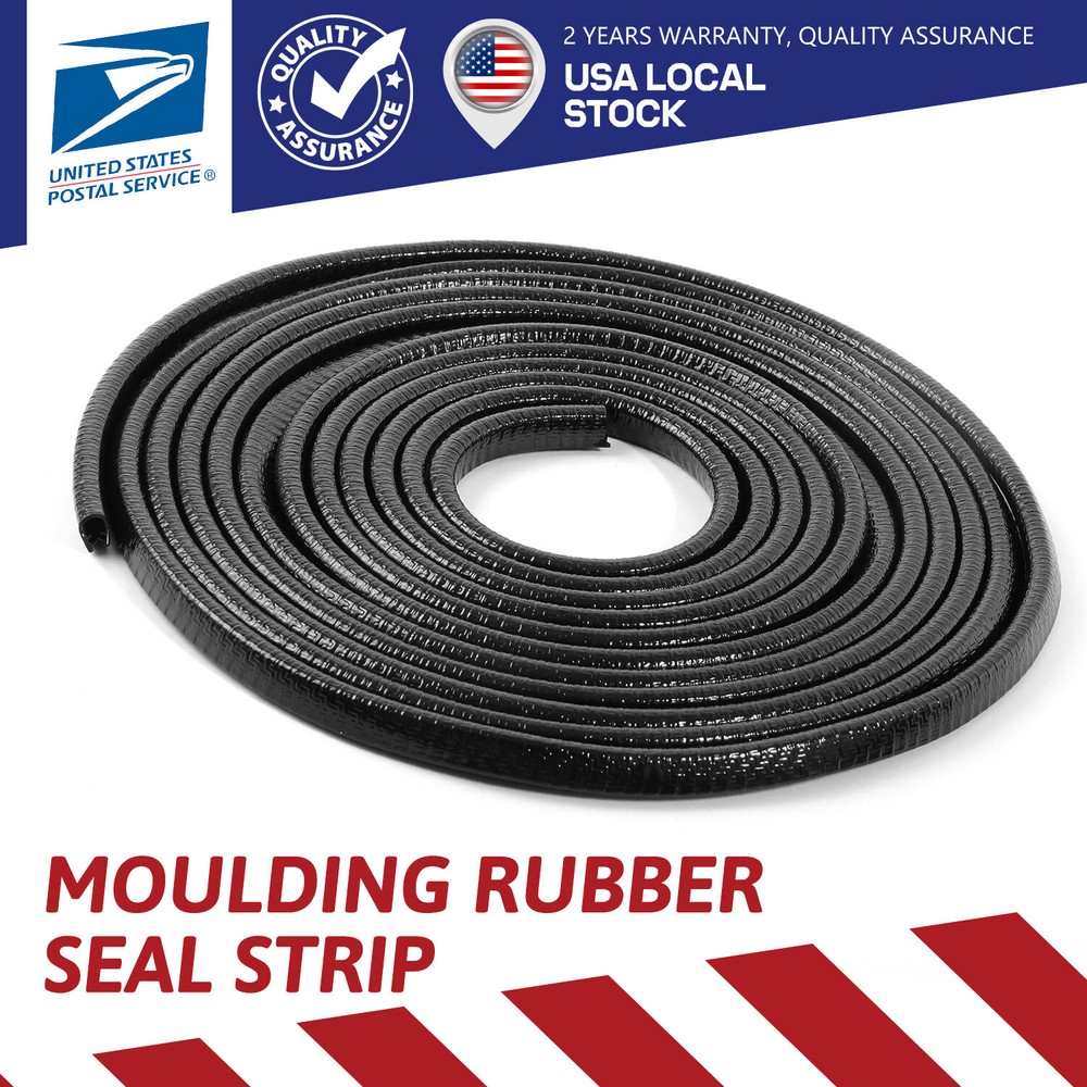 131.2 Feet U-Shape Car Rubber Seal Weather Strip Edge Moulding Trim For Ford