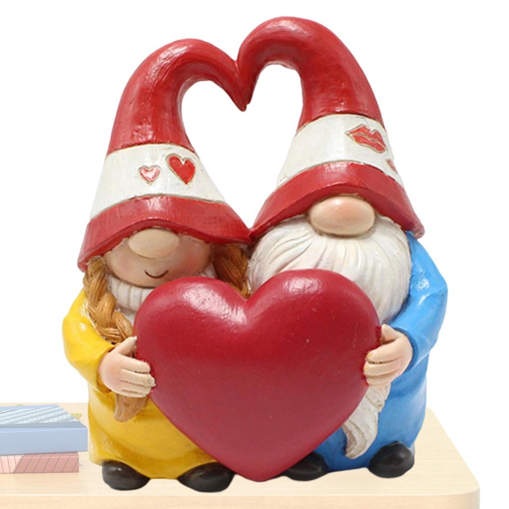 Gnome Couple Statue Wedding Gnome Statue Garden Gnome Loving Couple Ornament