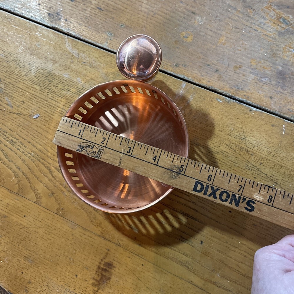 Copper Bottle Holder with Stopper Made In Montana 5 Inches