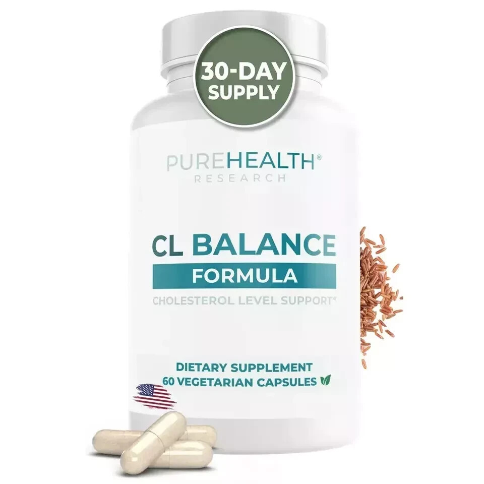 CL Balance Supplement for Lowering High Cholesterol by PureHealth Research 3-Pack