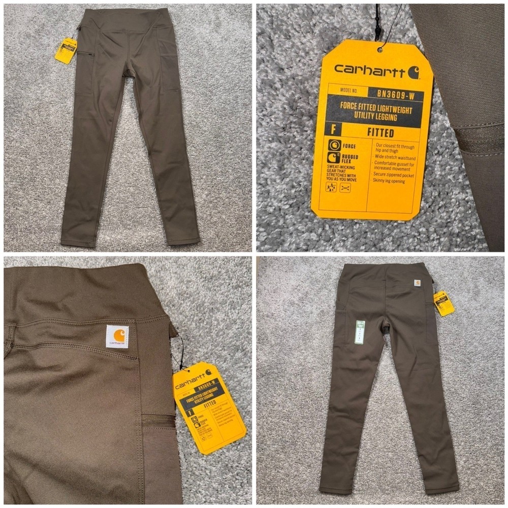 Carhartt FORCE Fitted Lightweight Utility Legging Womens Small (4-6) Olive NEW