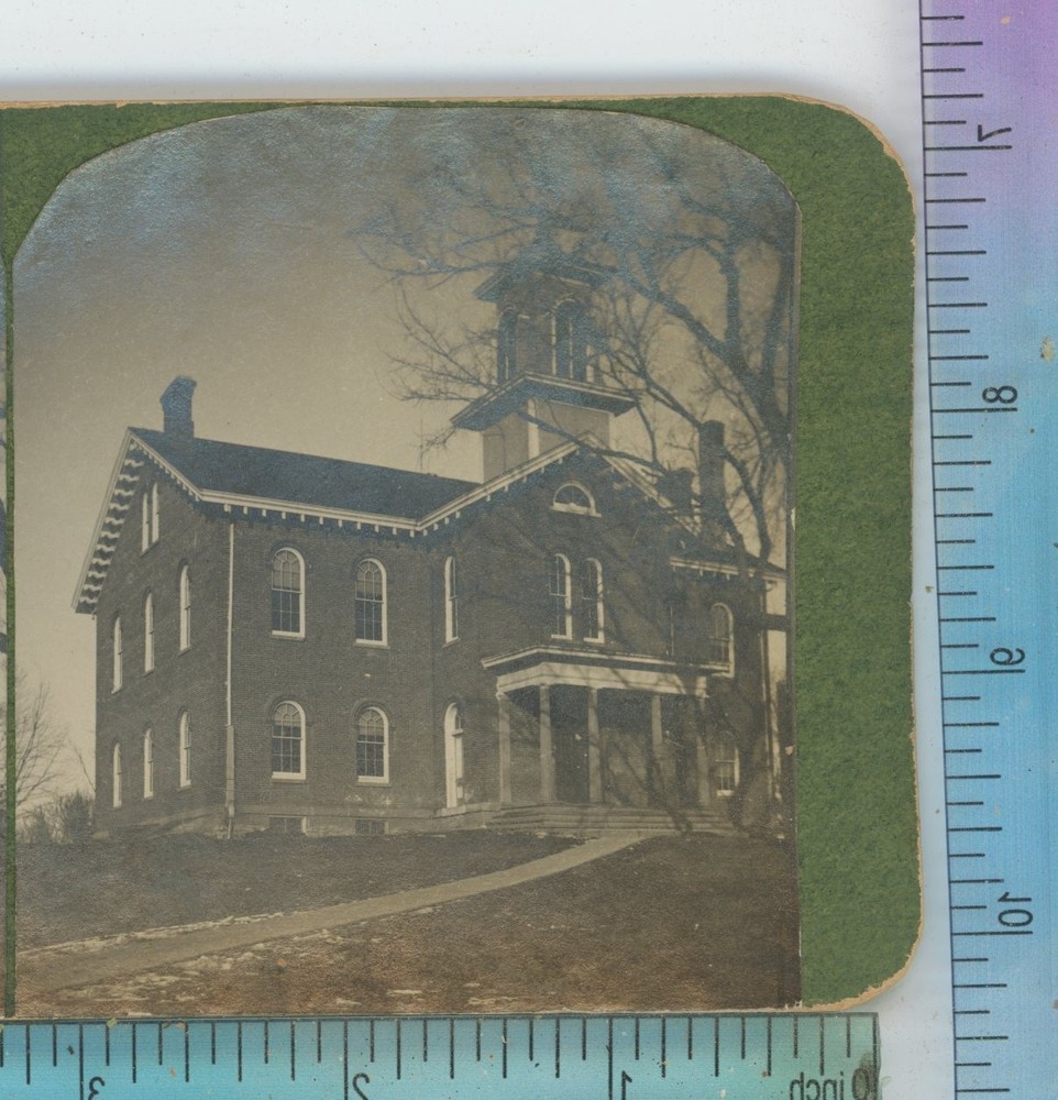 Bonaparte High School Iowa IA Stereoview