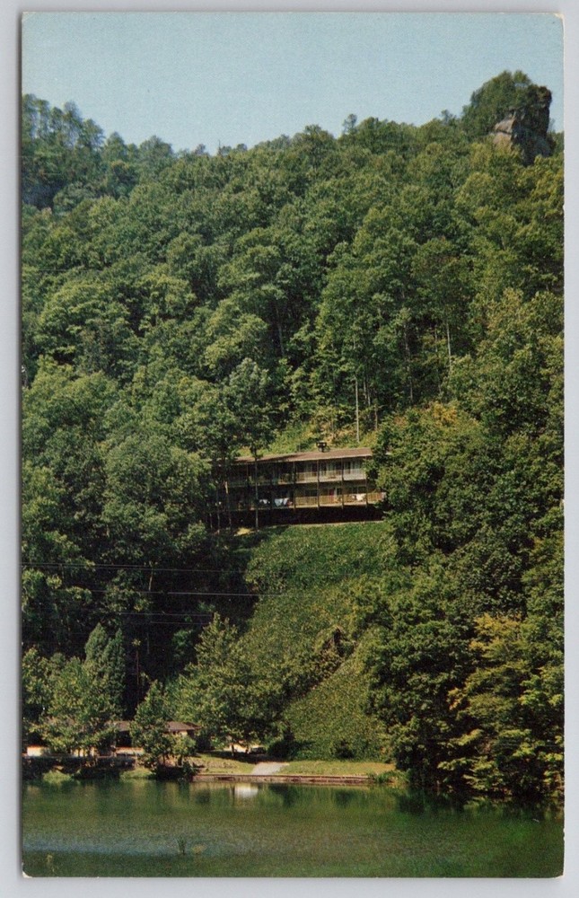 Natural Bridge State Park KY New Hemlock Lodge Lake Mike Roberts Chrome Postcard