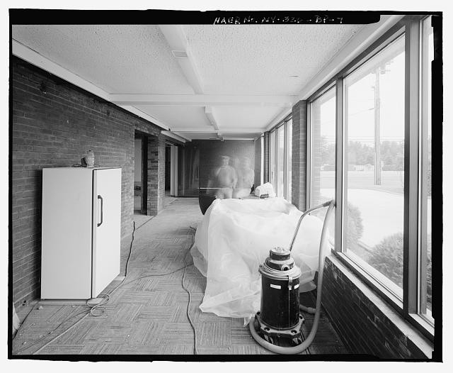 INTERIOR view OF THEATER LOBBY. view TO SOUTHEAST - Plattsburgh Air Force Base,