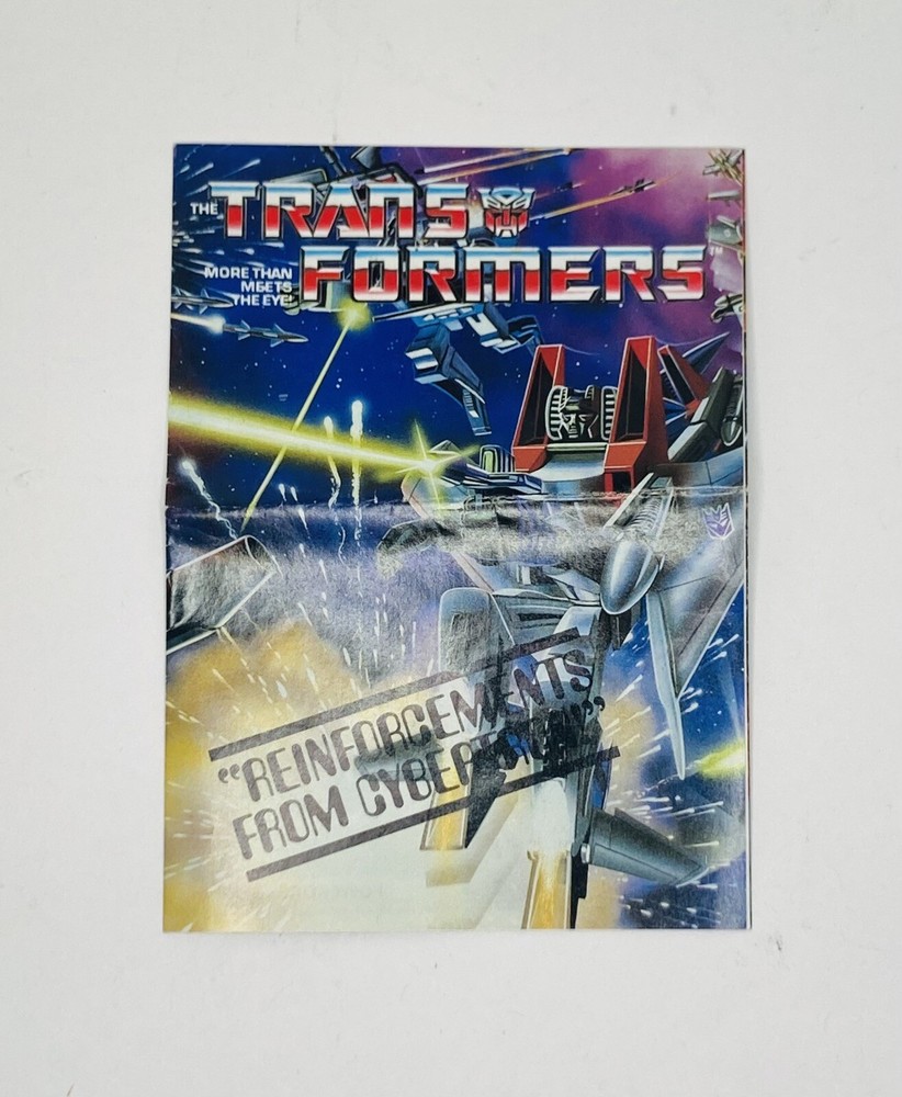 Transformers G1 Mail Order Pamphlet “Reinforcements From Cybertron”