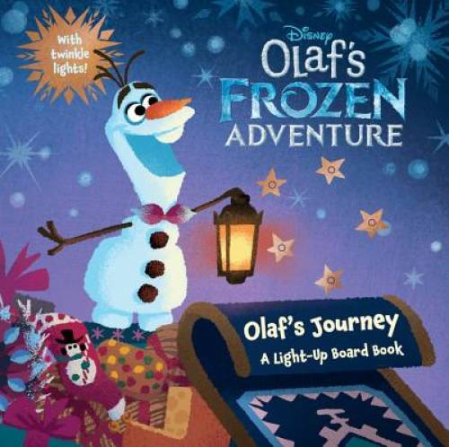 Disney Olafs Frozen Adventure Light-Up Board Book - Good Condition
