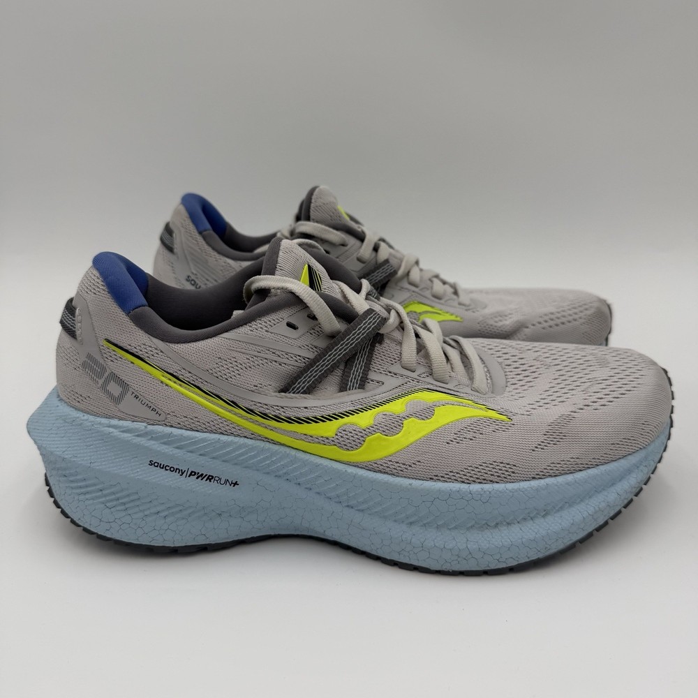 Saucony Triumph 20 Running Shoes Women's Size 8 Fog/Vapor Blue Gym Training