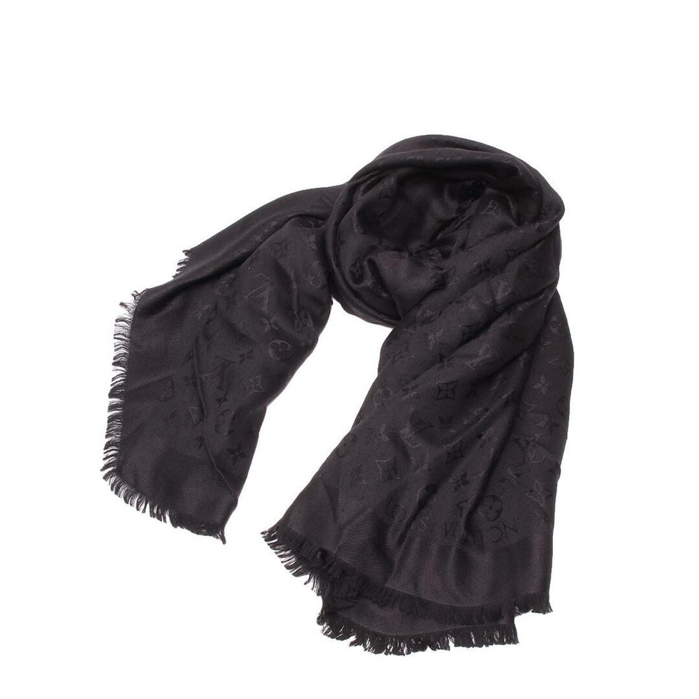 Louis Vuitton Monogram Shine Stole Shawl M75123 Large Format with Damage Details f76