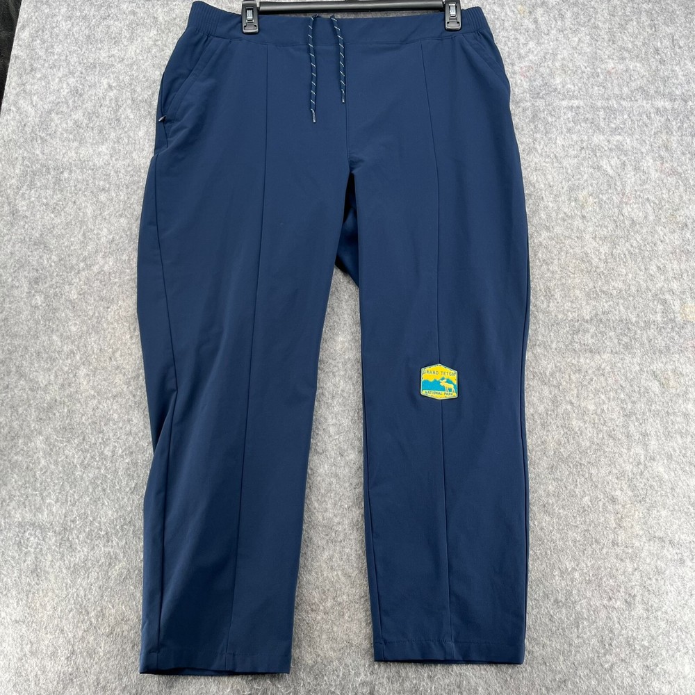 Columbia Anytime Casual Pull On Pants Womens XL Navy Blue Pockets Grand Teton