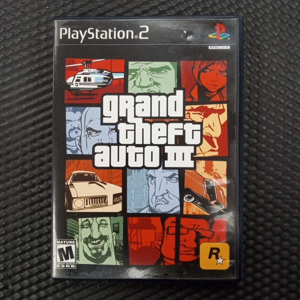 Grand Theft Auto III 3 GTA3 (Sony PlayStation 2, 2003) PS2 W/Manual