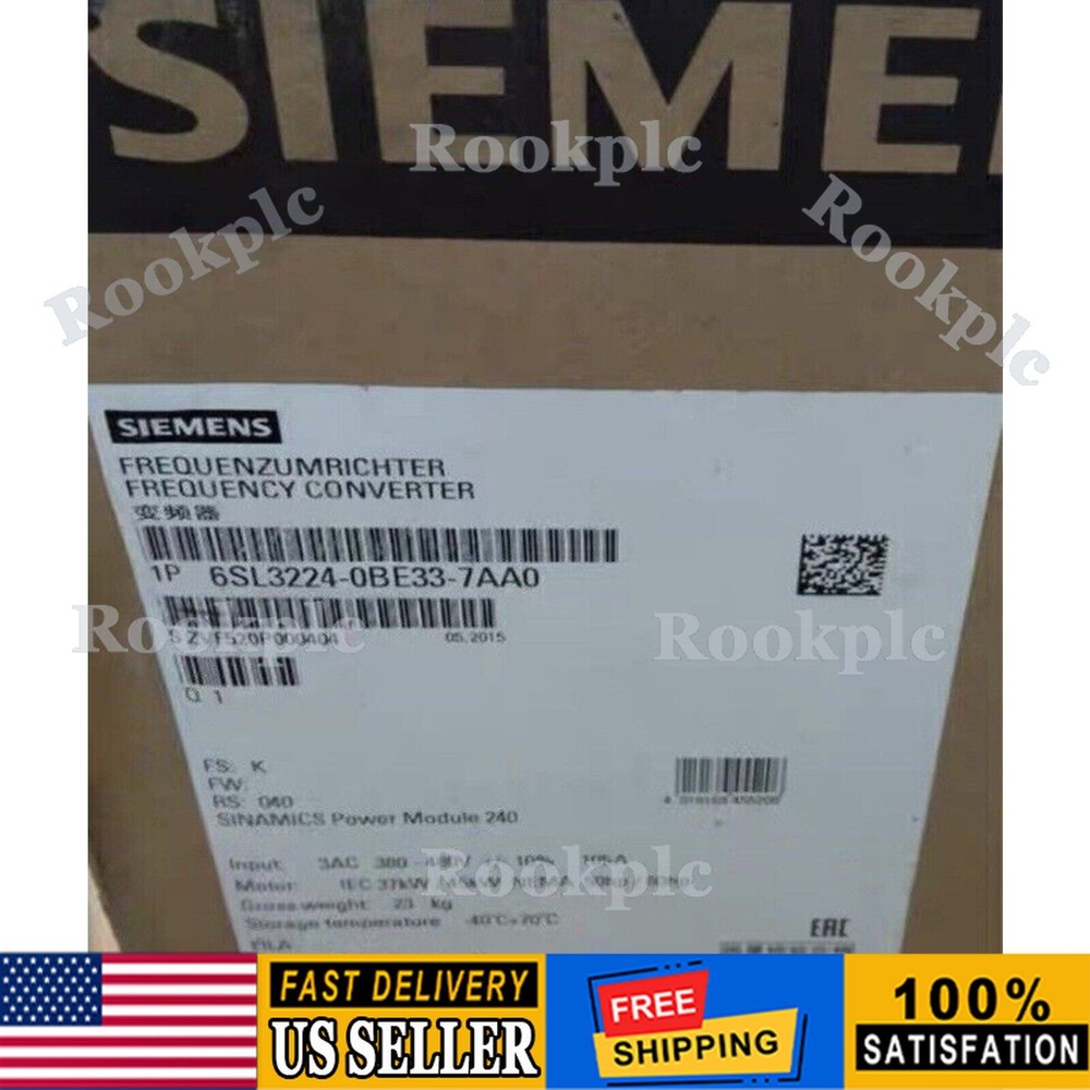 New Siemens G120 PM240 Power Module 6SL3224-0BE33-7AA0 6SL3 224-0BE33-7AA0