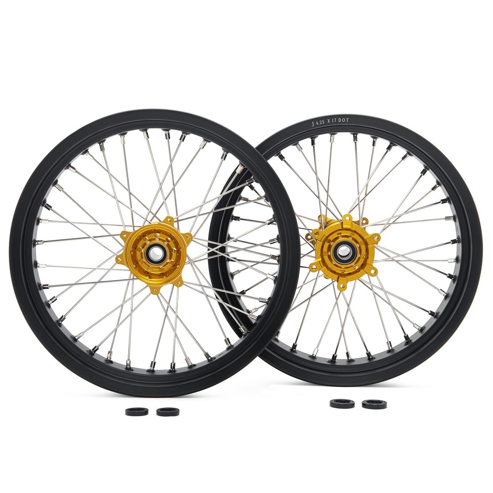17x3.5 17x4.25 Spoke Front Rear Wheels Hubs Rim For Sur-ron Ultra Bee Dirt eBike