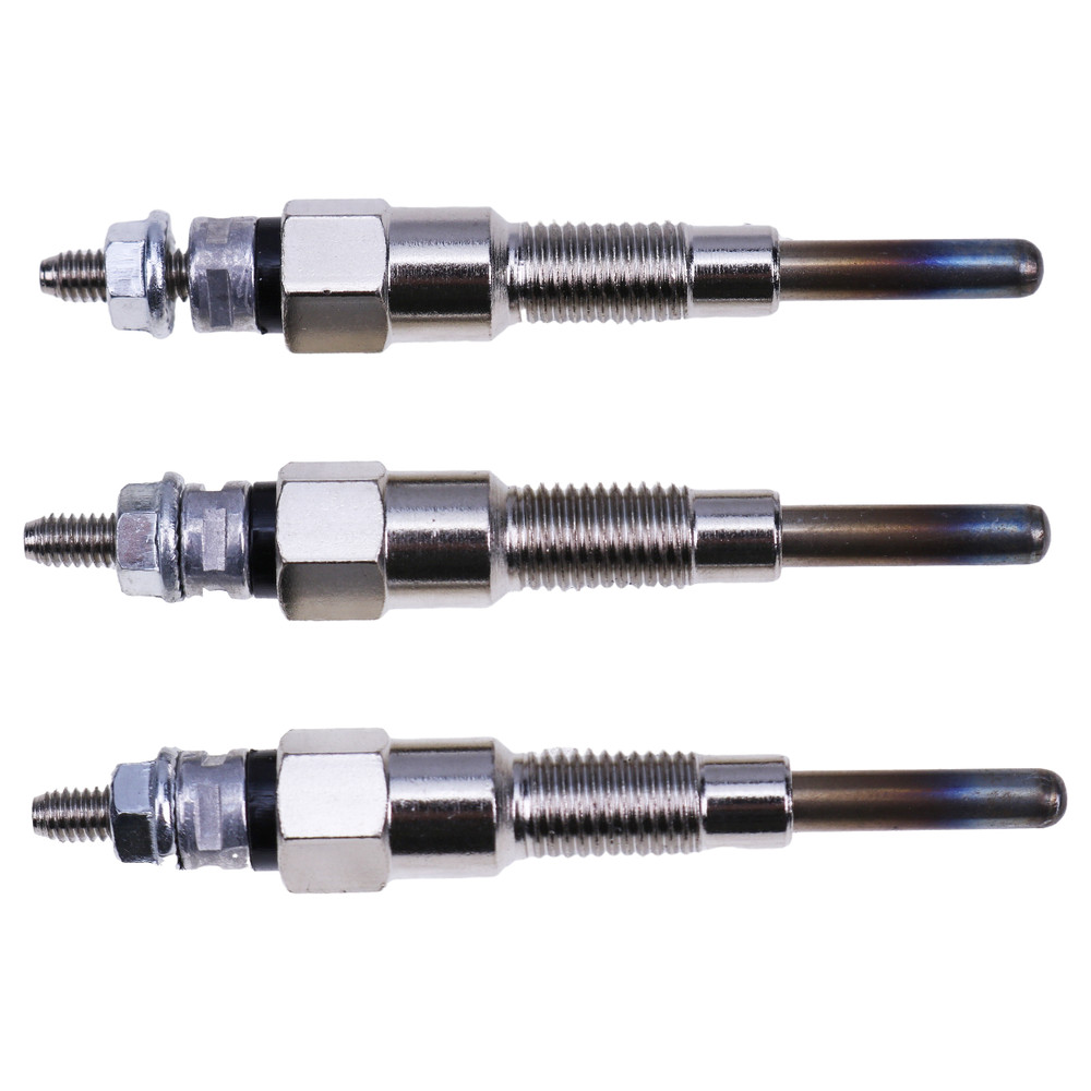3 Pcs Glow Plug for Kubota B2400 B2400 B2400 B1700 B1700 B1700 Bobcat 543 553