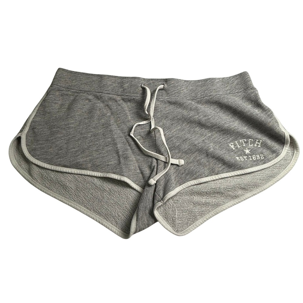 Abercrombie & Fitch Shorts Womens Medium Grey Sweat Booty Y2k Beach Low Rise