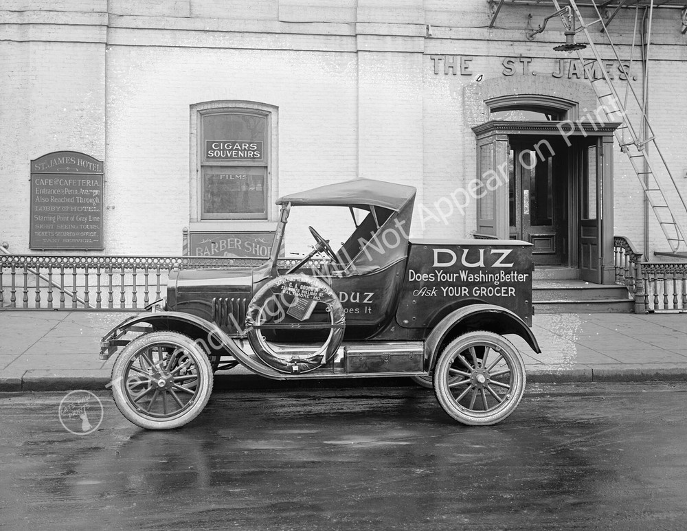 1910-1926 Duz Laundry Soap Delivery Truck Vintage Old Photo 8.5